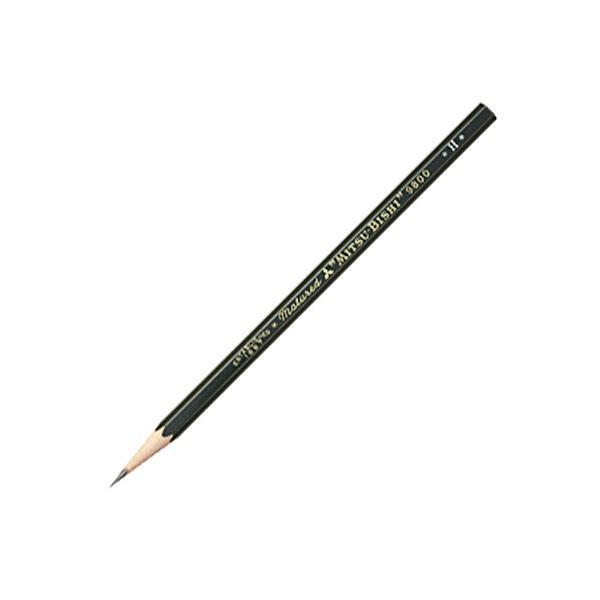 (まとめ)三菱鉛筆 六角事務用鉛筆 9800 HK9800H 1ダース(12本)【×3セット】