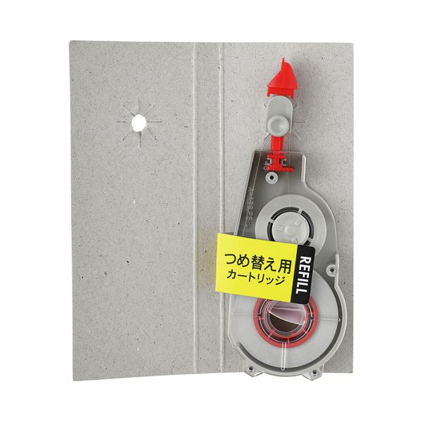 トンボ鉛筆修正テープ モノCX用カートリッジCR5 紙箱入り 5mm幅×12m 赤 CT-CR5BLK10P 1パック(10個)