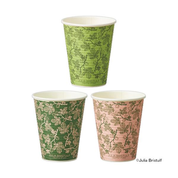 (まとめ) TANOSEEエンボスカップ FIG 260mL(9オンス) 1パック(40個) 【×3セット】
