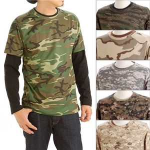 〔2枚セット〕 半袖 ＆ 長袖 Tシャツ S ウッドランド 迷彩 ドライクール ナイス カモフラ ティーシャツ ロンT ミリタリー