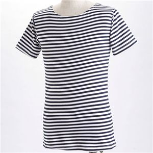 ロシア海軍 ボーダー Tシャツ ネイビー S レプリカ 綿100％ 露軍 半袖 ティーシャツ ミリタリーウェア 軍モノ