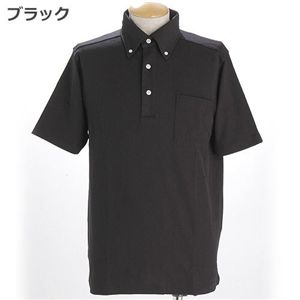 ボタンダウンシャツ ブラック Sサイズ 綿 ポリエステル 通気性 COOLBIZ ドライメッシュ BDシャツ ビジネス 通勤 スポーツ 衣類