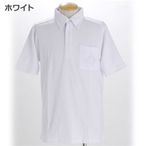 ボタンダウンシャツ ホワイト LLサイズ 綿 ポリエステル 通気性 COOLBIZ ドライメッシュ BDシャツ ビジネス 通勤 スポーツ 衣類
