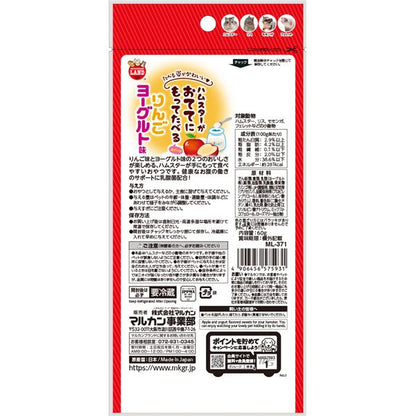 （まとめ）マルカン おててにもってたべるスイーツ りんごヨーグルト味 60g ハムスターフード 【×10セット】【代引不可】