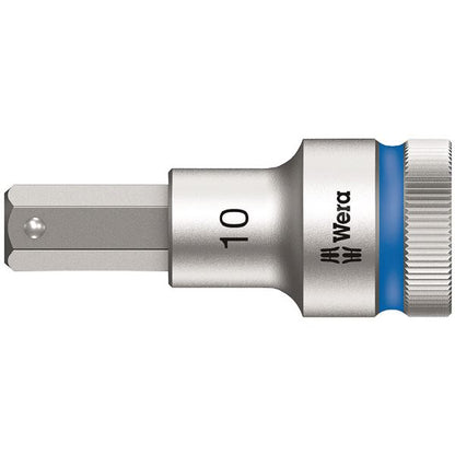 WERA ヴェラ 差込角1/2DR INHEX ビットソケット ドライブ保持機能付き 六角差込サイズ10mm 全長60mm 003825 工具 ツール DIY