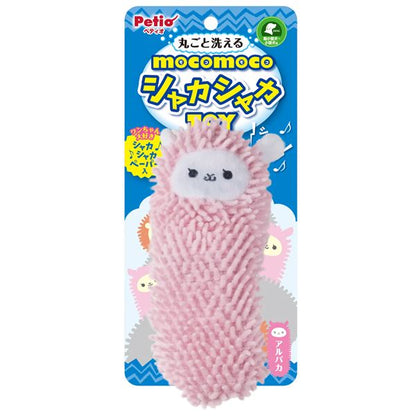 （まとめ）モコモコシャカシャカTOY アルパカ【×3セット】 (犬用玩具)【代引不可】