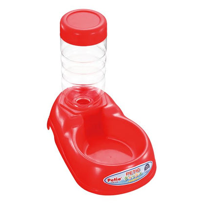 （まとめ）PETIO ディッシュ給水器付き レッド【×3セット】 (犬猫用品/食器)【代引不可】