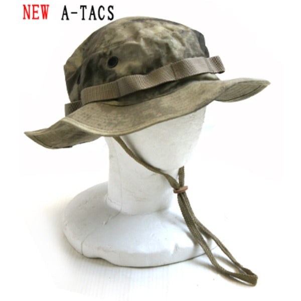 USタイプ ジャングル ハット 帽子 XLサイズ Ａ-ＴＡＣＳ リップストップ 綿 蒸れ防止対策 通気口付 アメリカ軍 ミリタリー