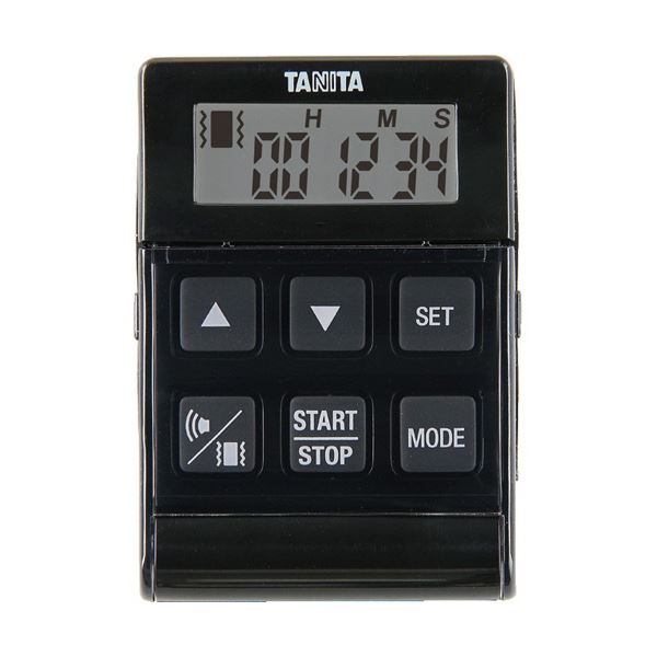 タニタ デジタルタイマー バイブレーションタイマー クイック ブラック TD-370N-BK 1個