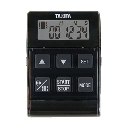 タニタ デジタルタイマー バイブレーションタイマー クイック ブラック TD-370N-BK 1個