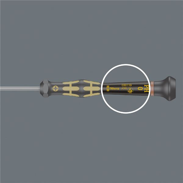 WERA ヴェラ ESD 静電気放電対策 精密 トルクスプラスドライバー サイズ1IRP 軸長40mm 030135 工具 ツール DIY 作業工具 道具