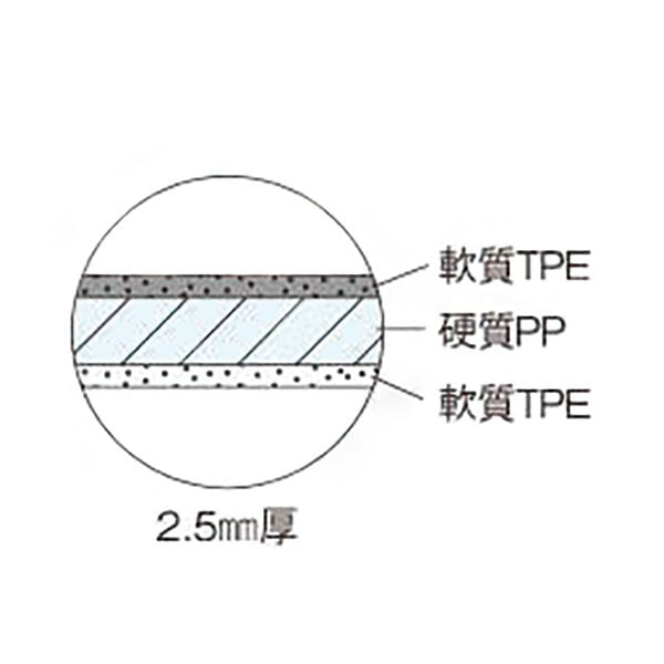 ライオン事務器折りたたみ式カッティングマット 両面使用 450×300×2.5mm CM-45F 1枚