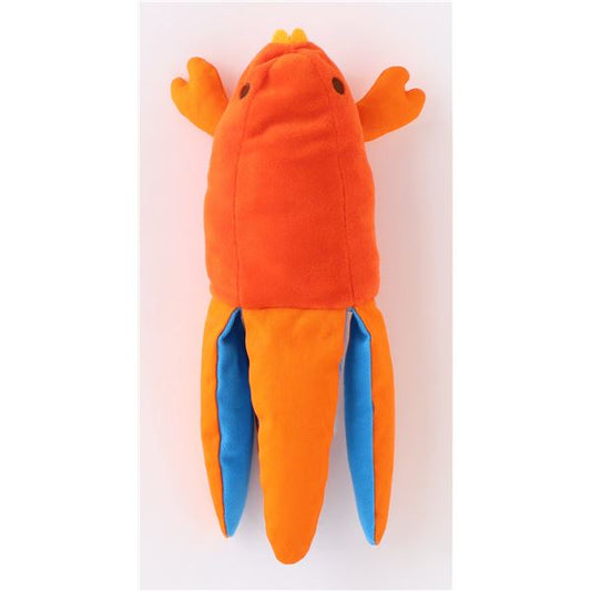 （まとめ）パリパリくるりんにゃんぐるみ えび ネズミ【×2セット】 (猫用品)【代引不可】