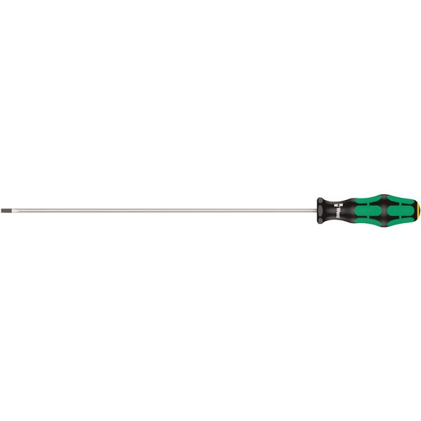 WERA ヴェラ 細軸マイナスドライバー 先端サイズ0.8x4.0 軸長300mm クラフトフォームハンドル 008027 工具 ツール DIY 作業工具