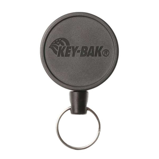 KEY-BAK キーバック 伸縮キーホルダー スイベルベルトクリップ式 リング付 コード最長90cm 鍵・ツール収納 MID6 0006-001
