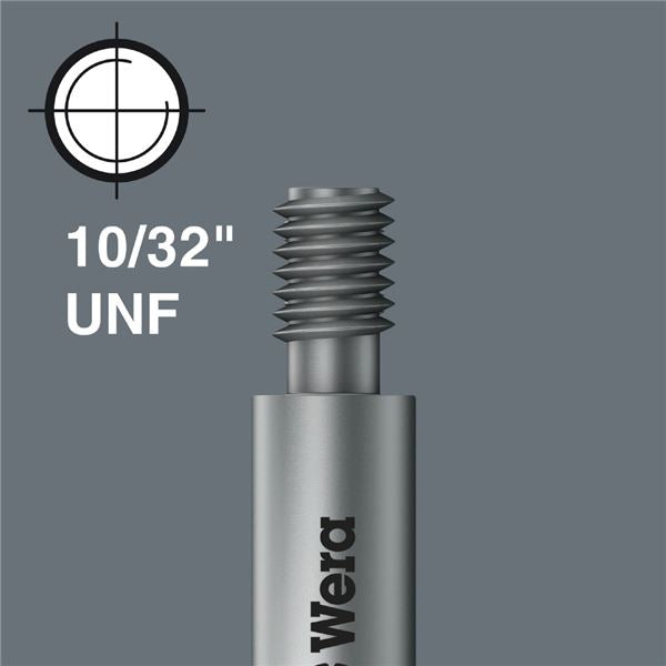 WERA ヴェラ プラスネジ用 インパクトドライバービット 差込#10-32 UNF 刃先サイズPH2 全長44.5mm 065197 工具 ツール DIY