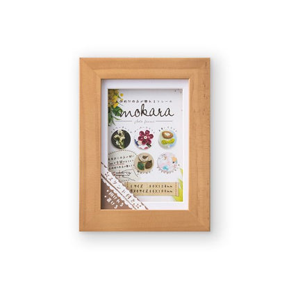 立体フォトフレーム チーク L判（90×128mm）とサービス（66×100mm）対応