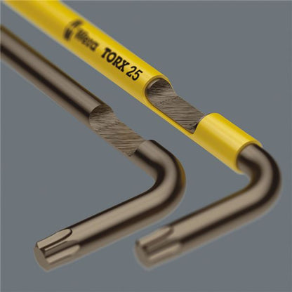 WERA ヴェラ ボール付 トルクス L型 キーレンチ ロングタイプ スリーブ付 リン酸亜鉛メッキ加工 刃先サイズT40 全長224mm 024489