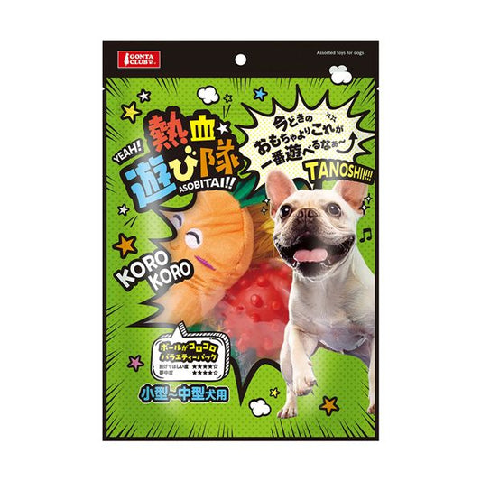 （まとめ） 熱血遊び隊！ボールがコロコロバラエティーパック 6個 【×2セット】 犬用玩具【代引不可】