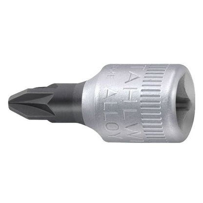STAHLWILLE スタビレー 1/4SQ ポジドライバーソケット #2 全長28mm 44PZ-2 工具 ツール DIY 作業工具