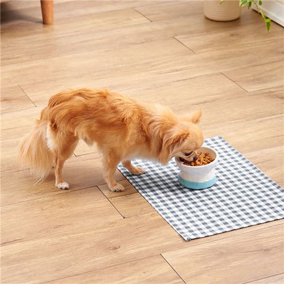 （まとめ）フードが食べやすい脚付き陶器食器 Sサイズ【×2セット】 (犬猫用品/食器)【代引不可】