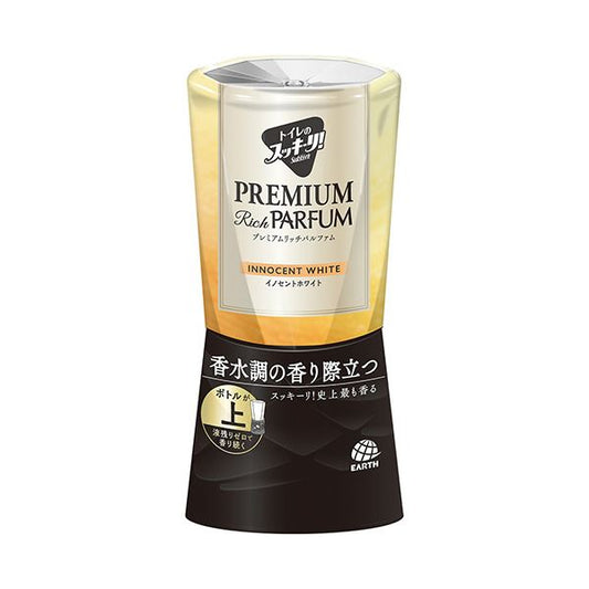 （まとめ） アース製薬トイレのスッキーリ！ プレミアムリッチパルファム イノセントホワイト 400ml 1個 【×3セット】