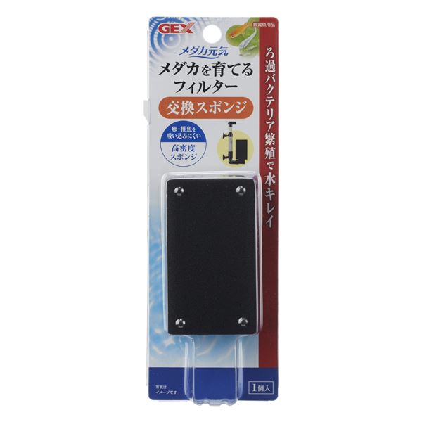 (まとめ) GEX メダカ元気 メダカを育てるフィルター交換スポンジ 【×5セット】 (ペット用品)【代引不可】