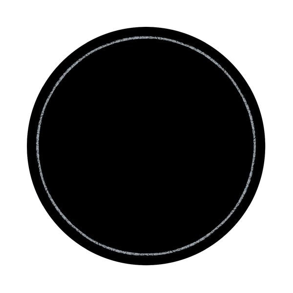 【まとめ】 ササガワ 手書きPOP用カード 丸型フチ ブラック 【×5セット】