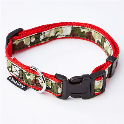 （まとめ）EthicalDoor 犬用カラーSS 迷彩レッド【×3セット】 (犬用品/首輪)【代引不可】