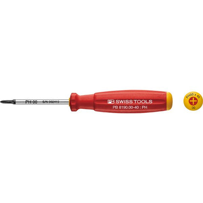 PB SWISS TOOLS ピービースイスツールズ 2本組 スイスグリップ プラス・マイナスミニドライバー ソフトケース付 8535 工具