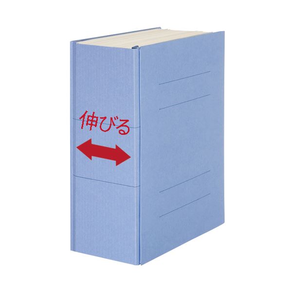 （まとめ） TANOSEE背幅伸縮フラットファイル A4タテ 1000枚収容 背幅18~118mm グレー 1冊 【×10セット】