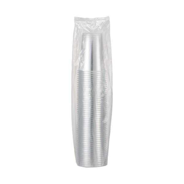 （まとめ） TANOSEEリサイクルPETカップ 420mL 1パック（50個） 【×2セット】
