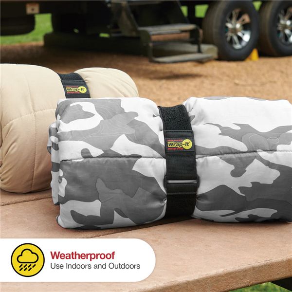 Wrap-It ラップイット 配線コード収納ストラップ 24X2inch 2個入BK 702-24B 工具 ツール DIY 作業工具