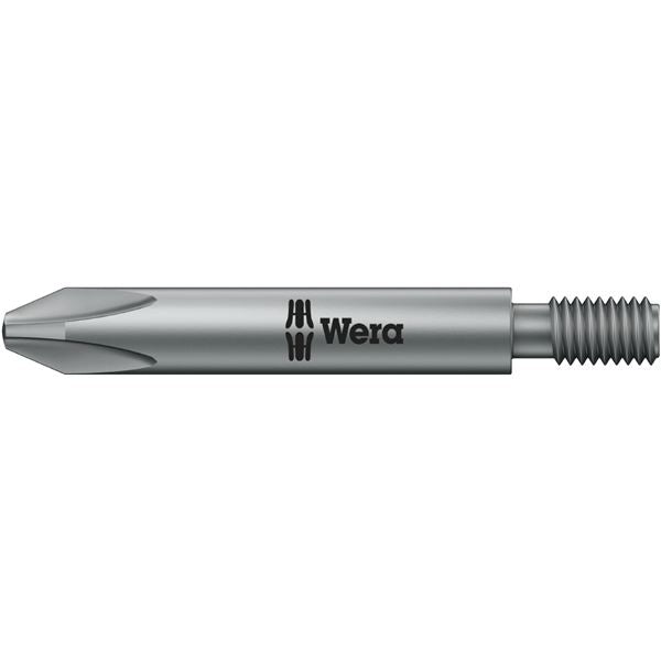 WERA ヴェラ プラスネジ用 インパクトドライバービット 差込#10-32 UNF 刃先サイズPH2 全長44.5mm 065197 工具 ツール DIY