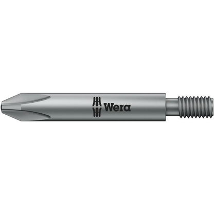 WERA ヴェラ プラスネジ用 インパクトドライバービット 差込#10-32 UNF 刃先サイズPH2 全長44.5mm 065197 工具 ツール DIY