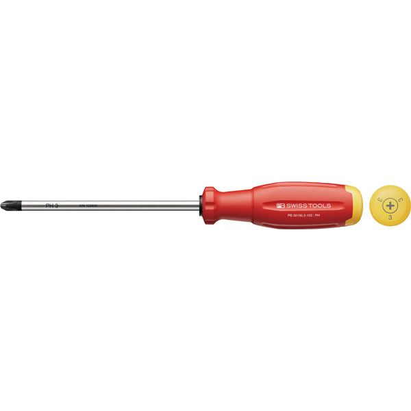 PB SWISS TOOLS ピービースイスツールズ スイスグリップEVO プラスドライバー PH3 軸長150mm 38190.3-150