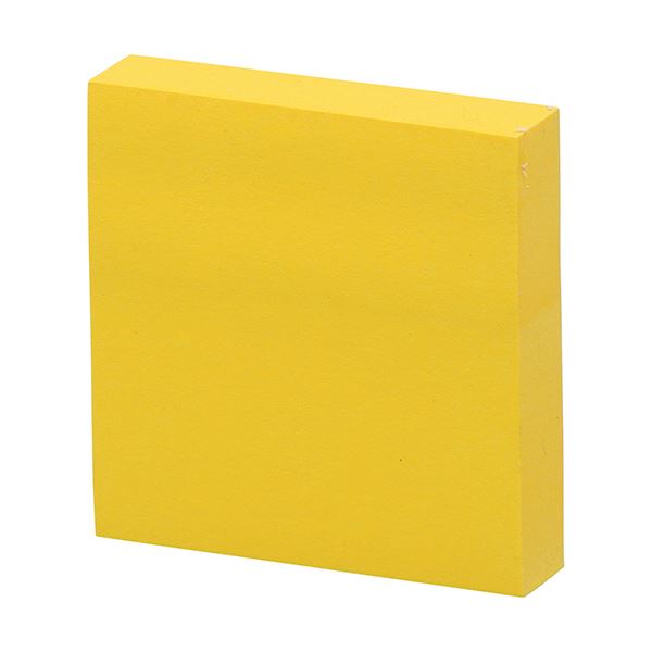 （まとめ） 3Mポスト・イット 強粘着ノート 75×75mm ビビットイエロー 654SS-YN 1冊 【×5セット】