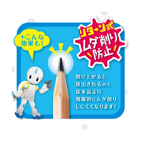 ソニックトガリターン 手動鉛筆削り 透明 EK-4297-T 1台
