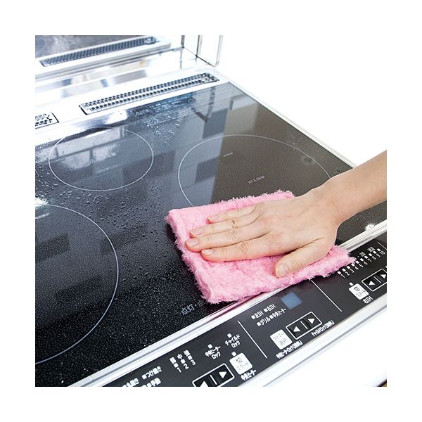 （まとめ） アズマ工業ふしぎクロス 250×150mm ピンク 1枚 【×3セット】