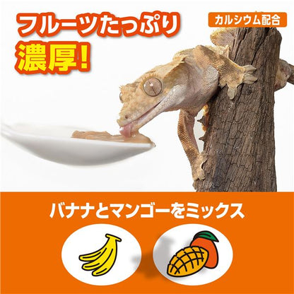 （まとめ） RepDeli ダブルフルーツペースト バナナ＆マンゴー 2.5g×10本 【×5セット】 爬虫・両生類フード【代引不可】