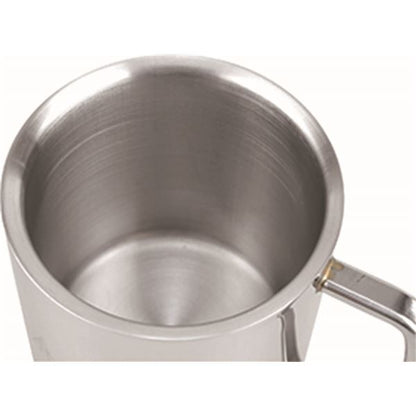 取手付 二重マグカップ 280ml PY-SIE028 18-8