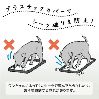 （まとめ）ドッグトレー専用シーツ破れ防止カバー ブラウン【×3セット】 (犬 衛生用品/トイレ)【代引不可】