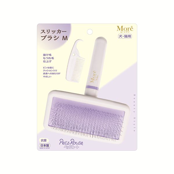 （まとめ） スリッカーブラシ M 【×2セット】 ペット用品・犬用【代引不可】