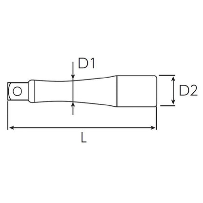 KTC 京都機械工具 9.5SQ エクステンションバー 270mm パック入 BE3-270-S 工具 ツール DIY 作業工具