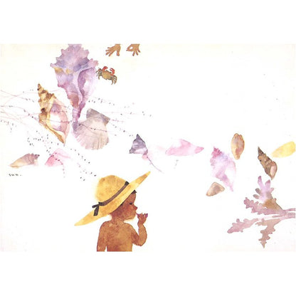 ちひろ額装 壁掛け額 白いフレーム いわさきちひろ 絵画額 貝がらと少年 額 額縁 フレーム