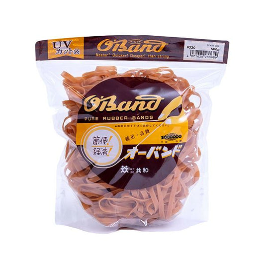 共和 オーバンド#320 内径76mm 500g入 透明袋 GLA-N-008 1袋