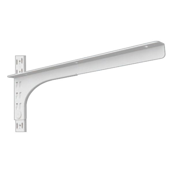 (まとめ）シングル棚受 SG-L200W-R (右用) L型 200mm ホワイト（×4個セット）