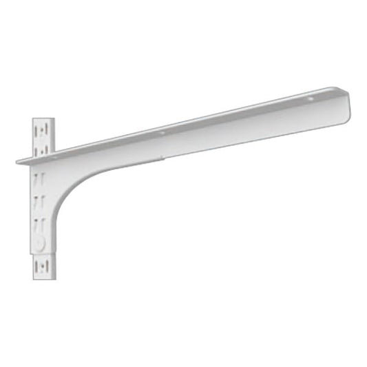 (まとめ）シングル棚受 SG-L200W-R (右用) L型 200mm ホワイト（×4個セット）
