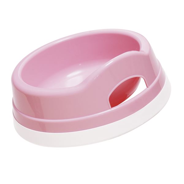 （まとめ）すべり止め付きペット皿 小 ライトピンク【×5セット】 (犬猫用品/食器)【代引不可】
