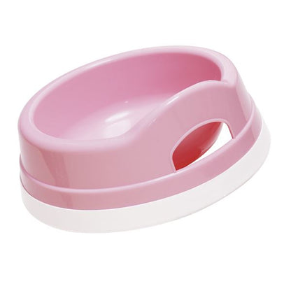 （まとめ）すべり止め付きペット皿 小 ライトピンク【×5セット】 (犬猫用品/食器)【代引不可】